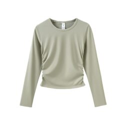 Áo Thun Dài Tay Nữ Nhún Eo Tôn Dáng – 5015CX - Ảnh 2