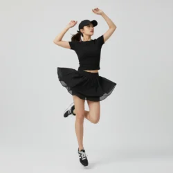 Chân Váy Pickleball Nữ Xếp Tầng Vải Lưới – 5124QZ